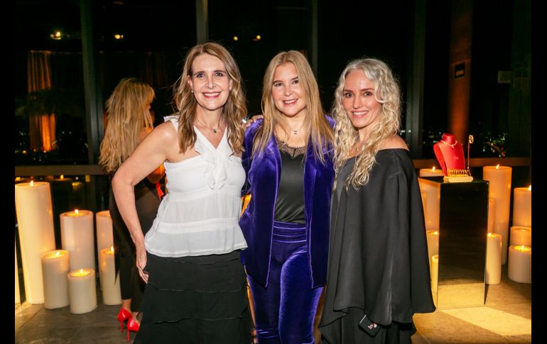 Lorena Sánchez Navarro, Adriana Amutio y Ana Lambarri. GENTE BIEN JALISCO/ Jorge Soltero