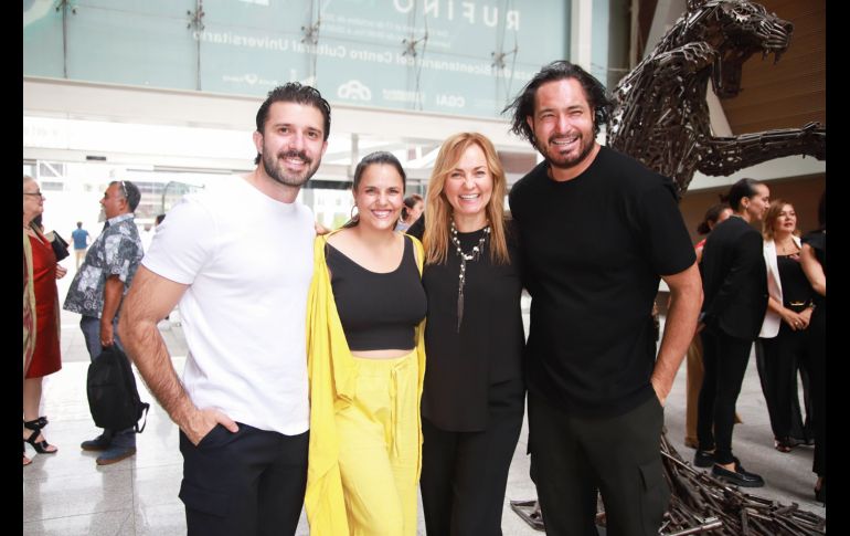 Bryan Soto, Alejandra Raw, Yoli Sánchez y Yuri Zatarain. GENTE BIEN JALISCO/ Antonio Martínez