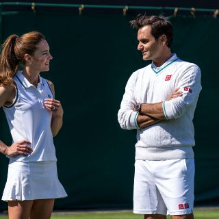 Roger Federer juguetea con Wimbledon y la princesa Kate