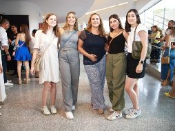 María Paula Álvarez, Carola Galindo, Mónica Cruz, Montse Preciado y Ximena Hernández. GENTE BIEN JALISCO/ Antonio Martínez