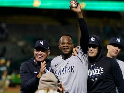 Domingo blanqueó a la novena de Oakland en su casa, luego de despedir a 26 bateadores al hilo. AP/Godofredo Vásquez