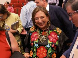 La senadora Xóchitl Gálvez estuvo presente en el evento y ofreció su apoyo al Inai para que se resuelva la parálisis que no le permite sesionar. EL INFORMADOR/ A. Camacho