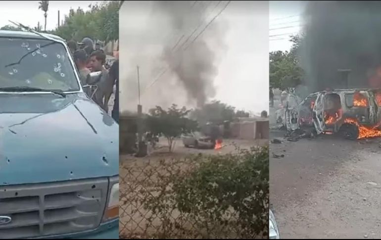 Hipólito y sus escoltas no pudieron salir de la camioneta y sus cuerpos se calcinaron. ESPECIAL