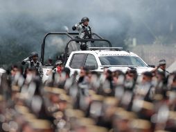 López Obrador enviará una nueva reforma a la Constitución para que la Guardia Nacional siga siendo apoyada, formada, conducida, por la Secretaría de la Defensa Nacional. EFE / I. Esquivel