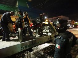 La Comisaría de la Policía Vial realiza operativos de regularización de motos en la colonia Miramar, Zapopan. ESPECIAL / Coordinación General de Seguridad