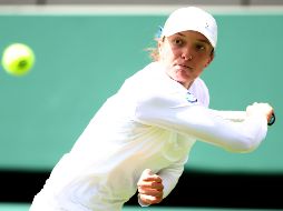 Iga Swiatek nunca ha pasado de la cuarta ronda en Wimbledon. EFE/A. Vaughan