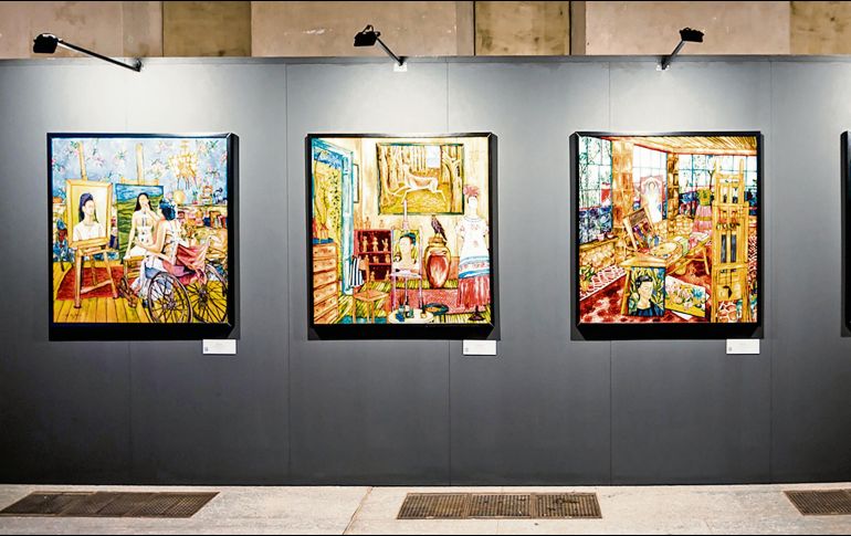 Piezas de Karla de Lara expuestas en el Palacio Ximènes Panciatichi. CORTESÍA