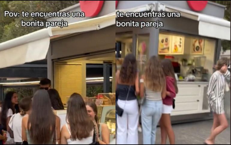 La usuaria que grabó la escena decidió seguir a Martí y tomarse una foto con ella. ESPECIAL