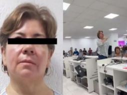 La mujer de 56 años fue bautizada por los internautas como Lady Aeropuerto. ESPECIAL