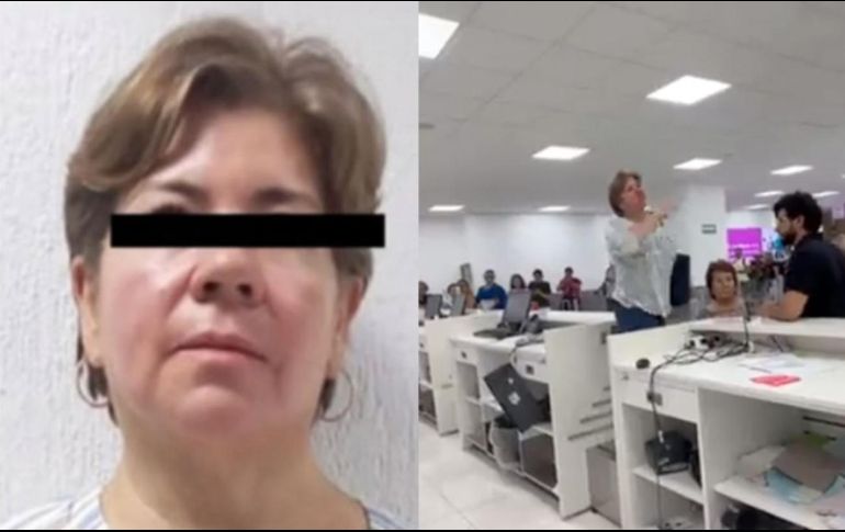 La mujer de 56 años fue bautizada por los internautas como Lady Aeropuerto. ESPECIAL