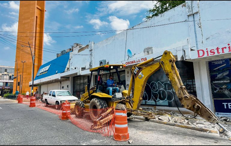 Las obras en Paseo Alcalde serán de Niños Héroes a Washington. EL INFORMADOR/ A. Navarro