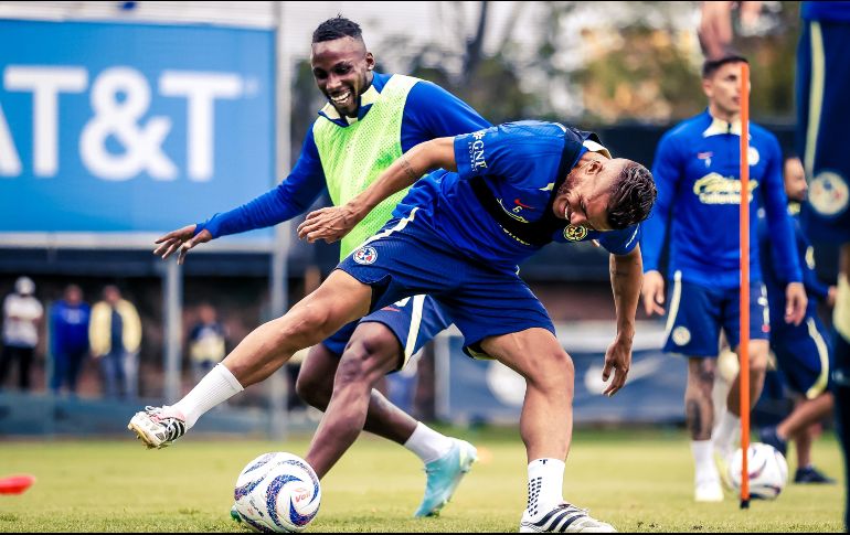 Julián Quiñones podría debutar el próximo domingo ante Querétaro. ESPECIAL/Club América