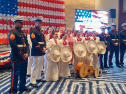 La cónsul Eliza Al-Laham (centro) se despidió tras concluir su servicio en Guadalajara. EL INFORMADOR/ R. Bobadilla