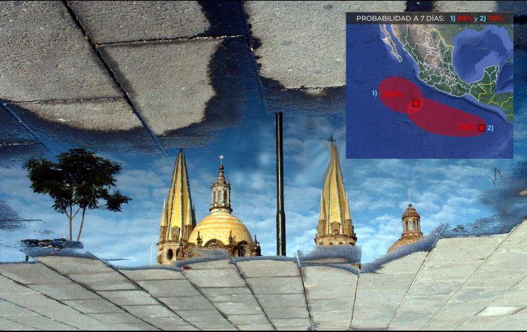 Para este viernes se prevé cielo nublado la mayor parte del día, con lluvias puntuales intensas en Jalisco. SMN / EL INFORMADOR / ARCHIVO