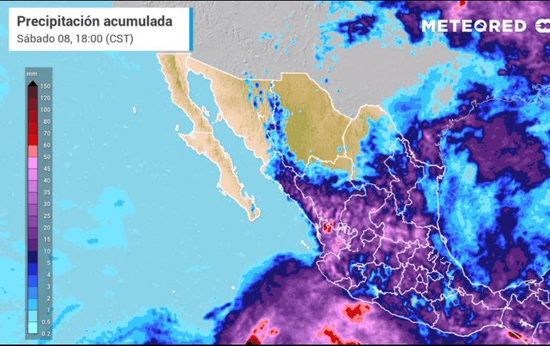 En Jalisco se pronostican temperaturas máximas de entre 30 °C y 35 °C.. TWITTER/@meteoredmx