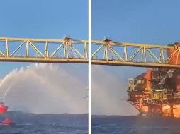 El incendio dejó seis personas lesionadas, informó Pemex. ESPECIAL