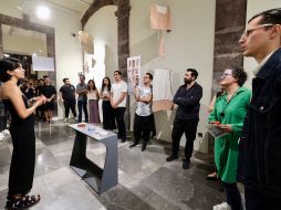 Durante la inauguración, Lourdes González Pérez, Secretaria de Cultura de Jalisco expresó su reconocimiento a los trabajos seleccionados. CORTESÍA