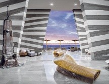 El lobby. La vista que brinda al mar de Cortés es asombrosa. ESPECIAL