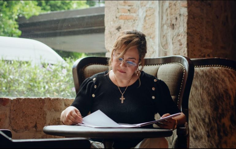 María Guadalupe Sánchez González espera que su examen sea evaluado correctamente. ESPECIAL