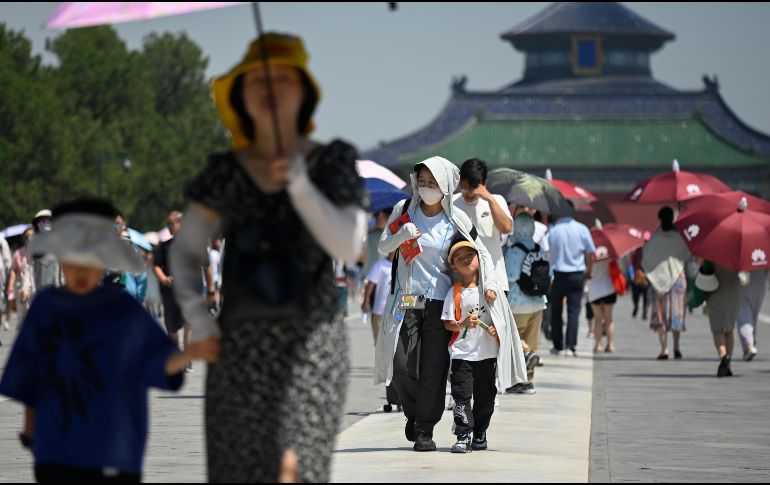 La agencia meteorológica emitió una alerta naranja por calor, la segunda más alta, en el sur de China y buena parte del norte y el noreste. AFP / ARCHIVO