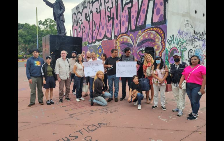 Los periodistas asistentes hicieron un pase de lista de periodistas asesinados en lo que va del año, además de Luis Martín Sánchez. EL INFORMADOR / M.Hernandez