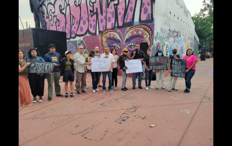 Los periodistas asistentes hicieron un pase de lista de periodistas asesinados en lo que va del año, además de Luis Martín Sánchez. EL INFORMADOR / M.Hernandez