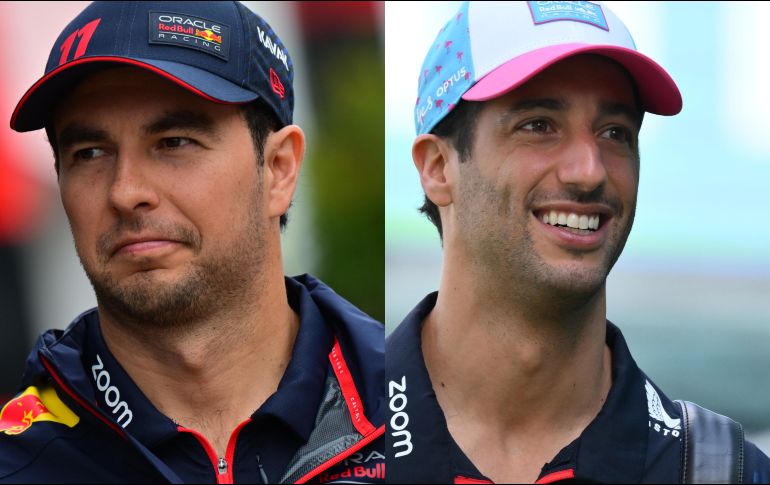 Durante la temporada, han circulado distintas versiones de que Daniel Ricciardo podría llegar a ocupar el asiento de Pérez dentro de Red Bull. ESPECIAL / AFP