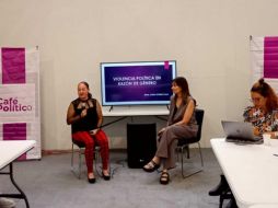 La especialista en temas electorales, Sonia Gómez Silva, brindó la charla. ESPECIAL