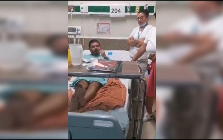 En un video, se puede ver a Víctor 