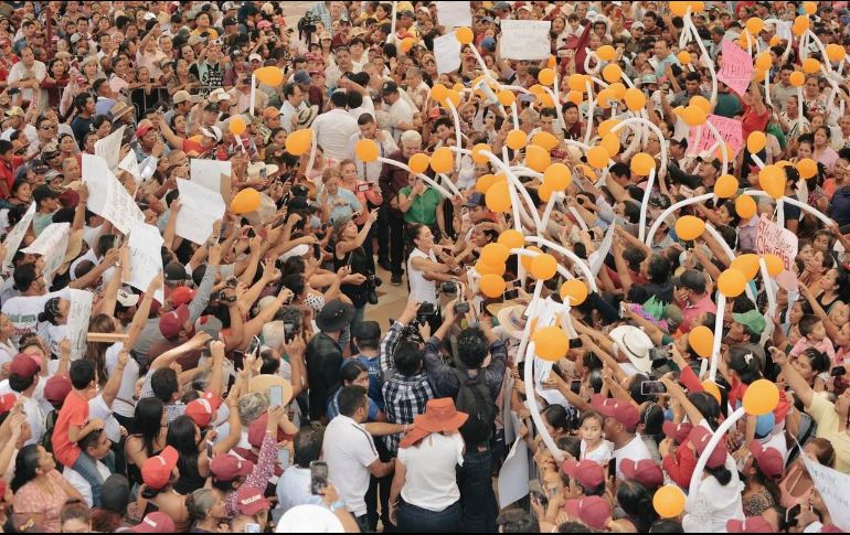 Sheinbaum  mencionó que ellos seguirán con el Movimiento de la transformación de López Obrador y nunca traicionará a su origen. CORTESÍA