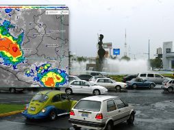 El SMN pronostica, en las próximas tres horas, chubascos y lluvias puntuales fuertes con descargas eléctricas. SMN / EL INFORMADOR / ARCHIVO