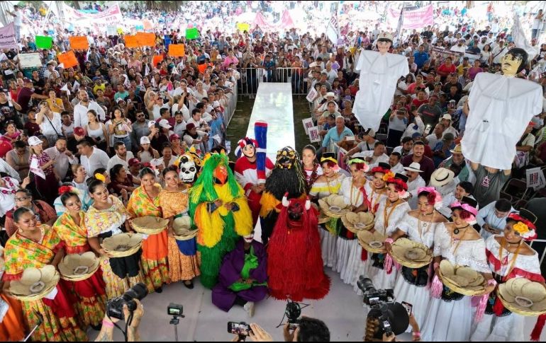 Fue recibida por miles de veracruzanos. ESPECIAL