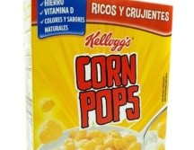 El cereal Corn Pops no tiene fibra y es el que tiene menos proteína. ESPECIAL