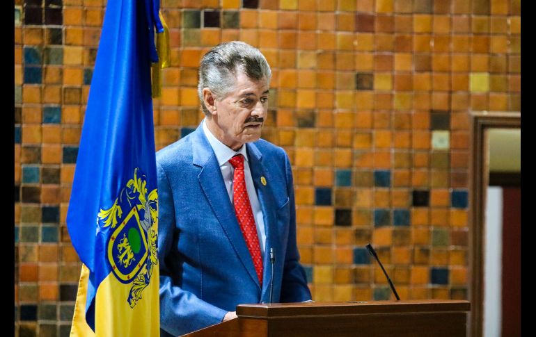 Miguel Ángel Domínguez, presidente del Consejo Regulador del Tequila, destacó la importancia de la industria tequilera desde la fundación de Jalisco. EL INFORMADOR / A. Navarro