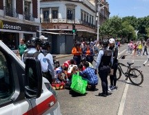 El ciclista se dio a la fuga después de embestir a la trabajadora. ESPECIAL