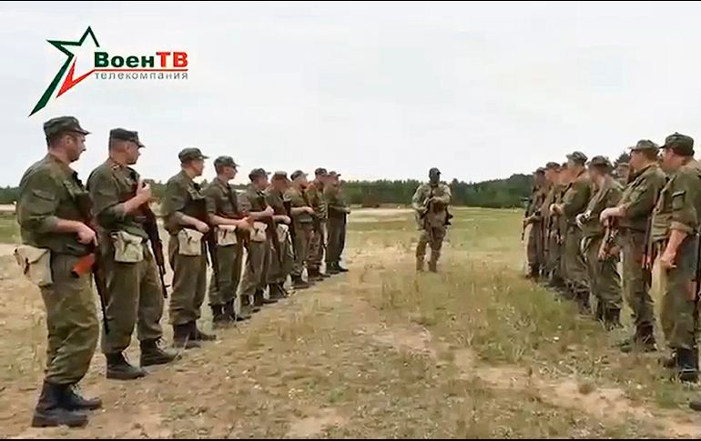 No se reveló cuántos mercenarios de Wagner se encuentran territorio bielorruso. Ministerio de Defensa de Bieolorrusia via AP