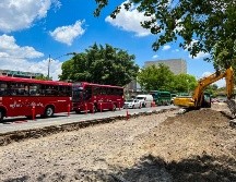 En la colonia Mexicaltzingo en avenida 16 de Septiembre comenzaron la segunda fase de los trabajos de ampliación del Paseo Fray Antonio Alcalde. EL INFORMADOR / A. Navarro