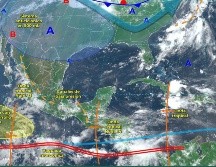 La entrada de humedad a la nación desde el océano Pacífico y el Golfo de México, más la entrada de la onda tropical número 14 y la nueva aparición de un canal de baja presión en la zona sureste de México alimentan la posibilidad de sumar un nuevo ciclón para la temporada. TWITTER / @conagua_clima