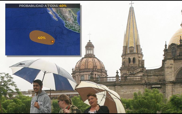 Este sábado se prevé cielo medio nublado a nublado, con lluvias puntuales muy fuertes en Jalisco. SMN / EL INFORMADOR / ARCHIVO