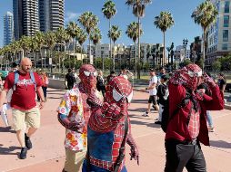 Los fans llegaron disfrazados de sus personajes favoritos. EFE