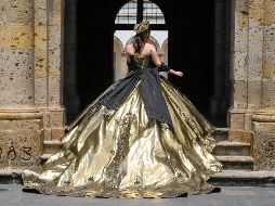 vestido conmemorativo de los 200 años del estado libre y soberano de Jalisco by Ragazza Fashion. EL INFORMADOR • A. NAVARRO.