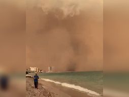 El fenómeno dejó daños materiales y según la Comisión Federal de Electricidad, un 80% de la población se quedó sin energía en sus hogares. TWITTER