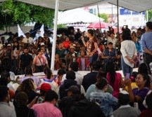 Cientos de simpatizantes recibieron a Claudia Sheinbaum en Puebla. ESPECIAL