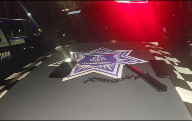El detenido por los elementos policiales de Guadalajara se identificó como Santiago Eduardo 