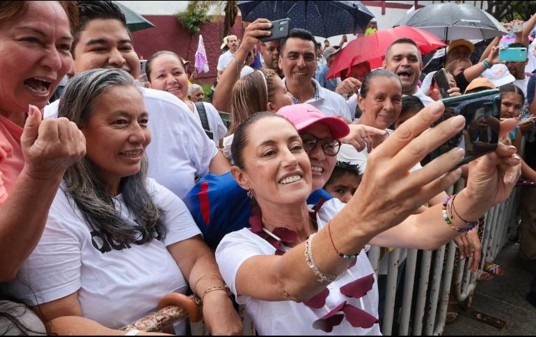 Sheinbaum pidió no dar marcha atrás en la transformación ya que, destacó, solo con la Transformación se podrán seguir garantizando los grandes derechos para el pueblo de México. CORTESÍA
