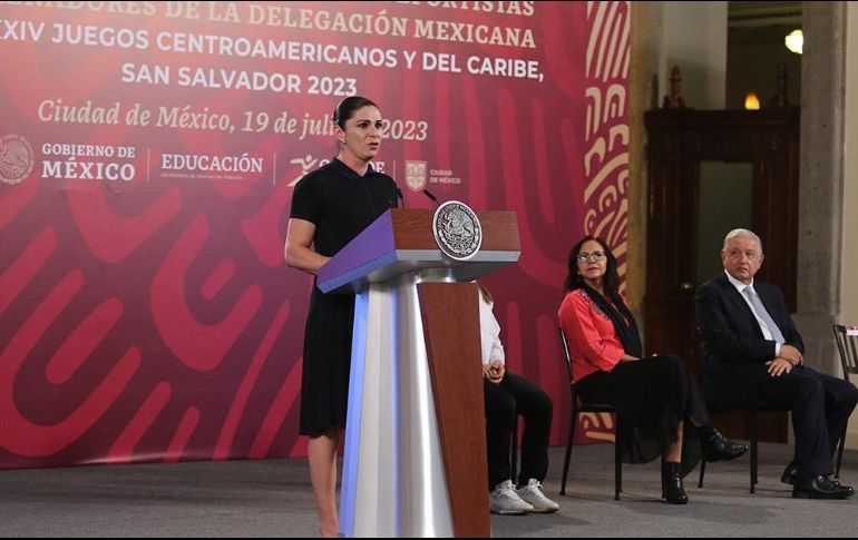 Ana Guevara ha negado apoyo a los atletas de disciplinas acuáticas. ESPECIAL/@CONADE