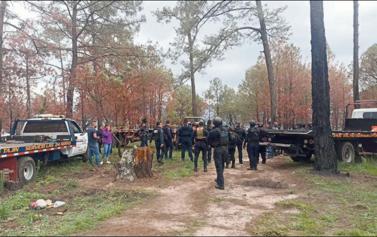 El Gobierno de Michoacán informó a través de sus redes sociales que luego de las balaceras entre miembros del crimen organizado hubo una fuerte movilización de elementos de seguridad. ESPECIAL