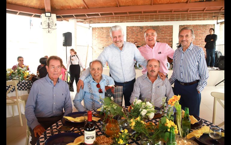 Juan José Díaz, Francisco Álvarez, Guillermo Ogarrio, Francisco Arias, Emilio Vega y Manuel Gil Ávalos. GENTE BIEN JALISCO/ Tony MTZ @tonymtzphoto