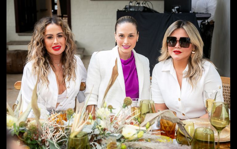 Mónica Rojo, Rebeca Sifuentes y Lucía Ochoa. GENTE BIEN JALISCO/ Jorge Soltero