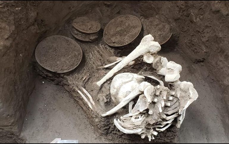 La aldea se puede ubicar cronológicamente alrededor de los años 450-650 de nuestra era. ESPECIAL/INAH